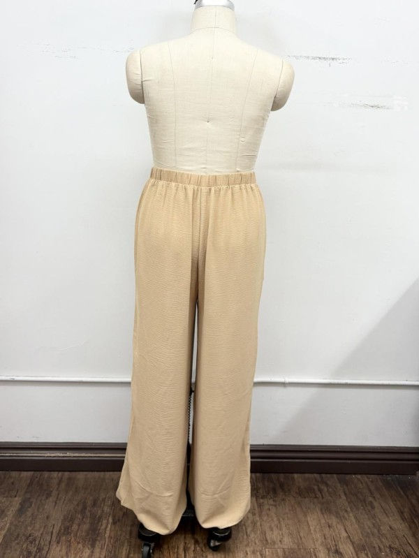 Thumbnail: Lace Panel Wide Leg Pants