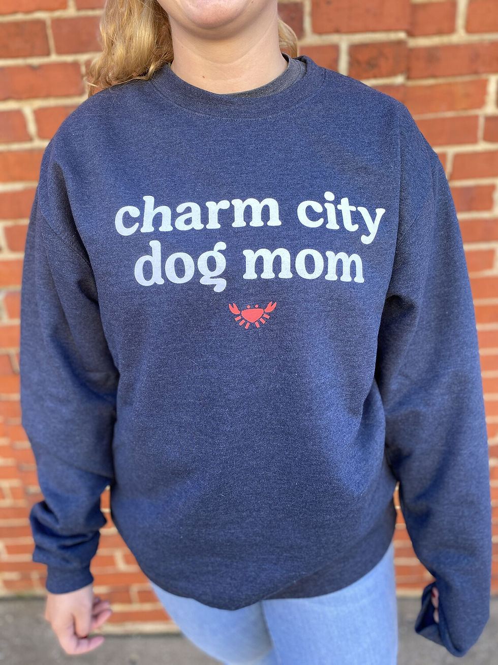 Thumbnail: Charm City Dog Mom Crewneck Sweatshirt
