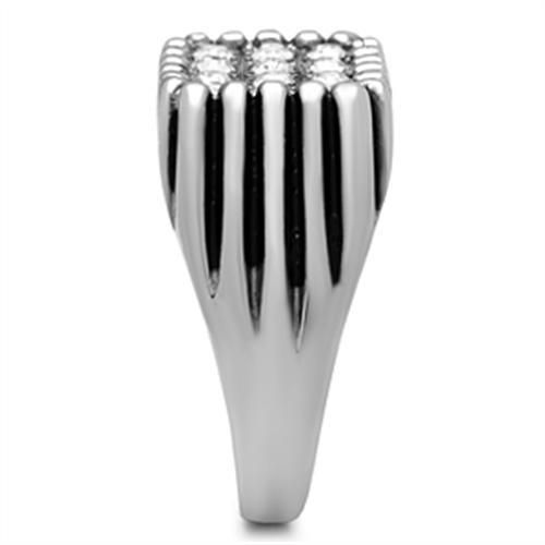 الصورة المصغرة: TK363 High Polished (No Plating) Stainless Steel Ring With Top