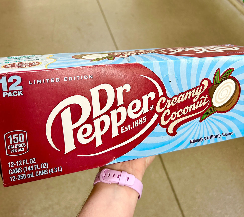 dr pepper creamy coconut at HEB grocery stores
