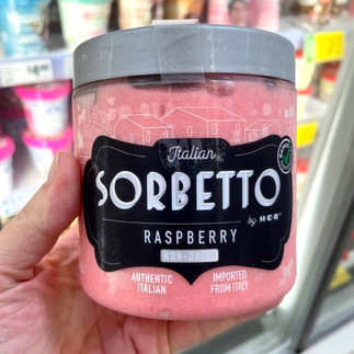 HEB italian sorbetto raspberry