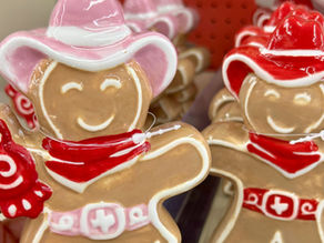 Cowboy Gingerbread Christmas Decor at HEB