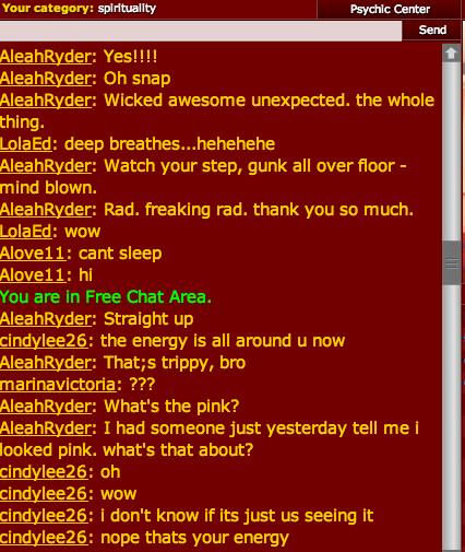 My Psychic Chatroom chatter