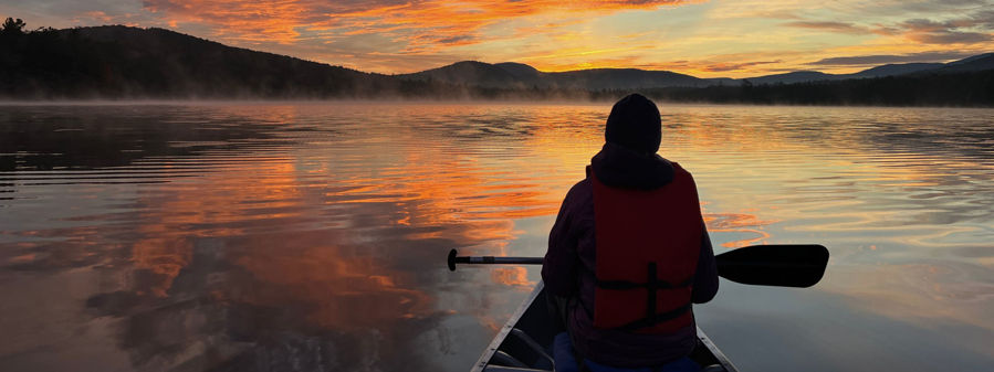 Sundown in the Adirondacks : An encounter with beauty -- image © adventuresingoodcompany.com