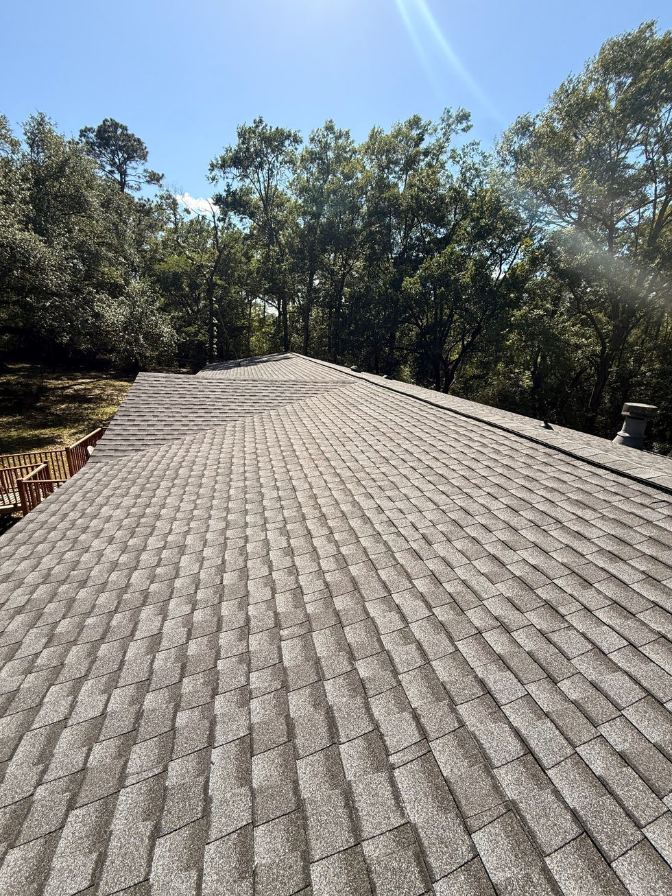 GAF HDZ Pewter Gray shingles installed on a mobile home roof in Kiln, MS