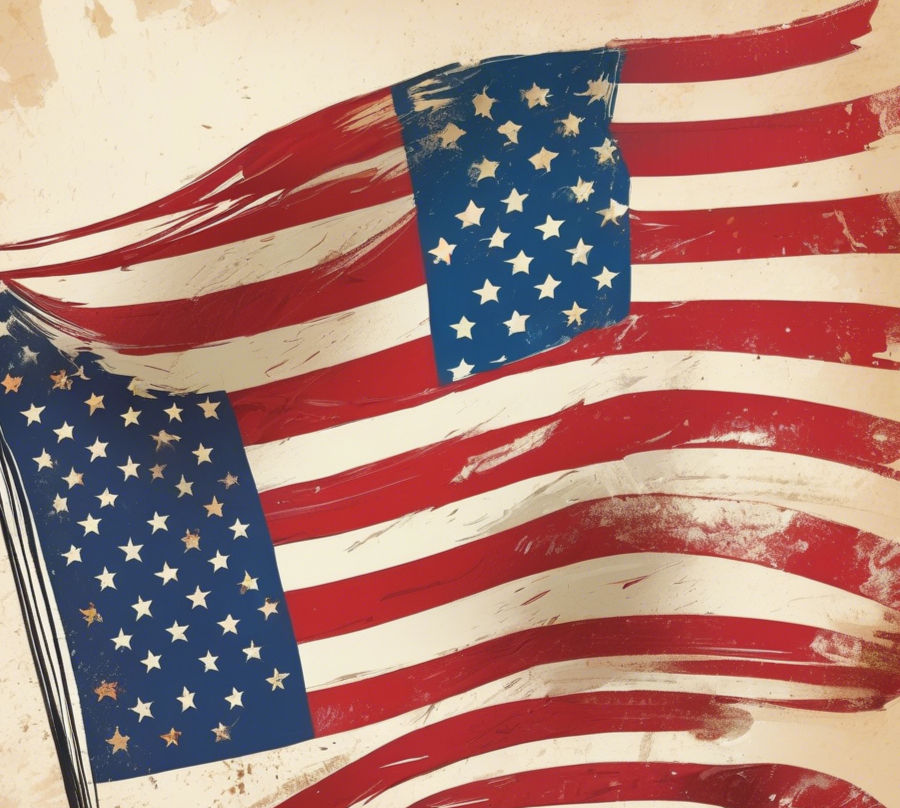 vintage war torn american flag.jpg