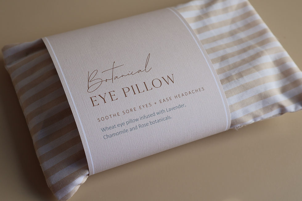 Thumbnail: A comforting set featuring a Botanical Eye Pillow and Headache Balm, perfect for offering support during moments of grief.
