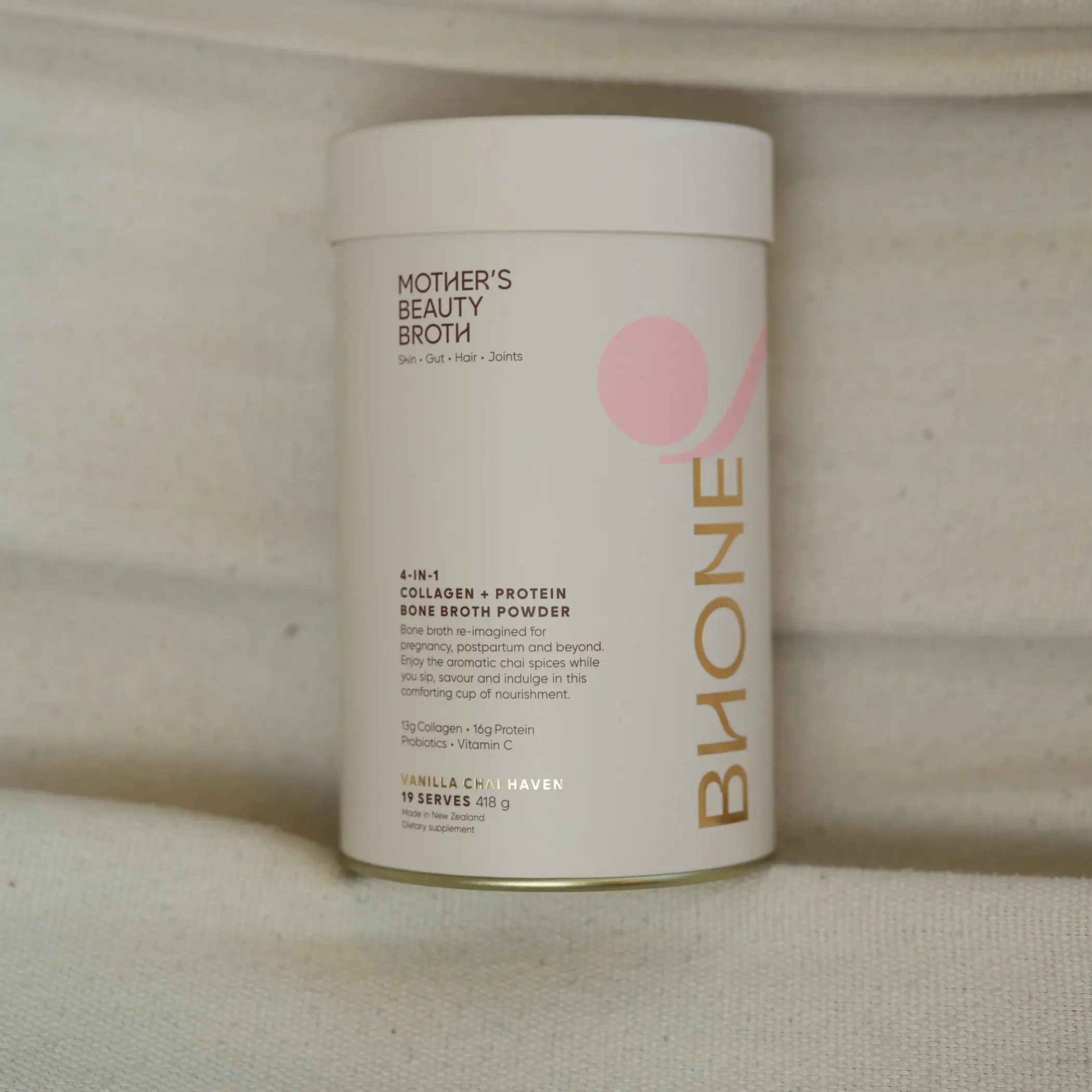 Mothers beauty broth 418gram, a 4-in-1 Collagen and protein powder