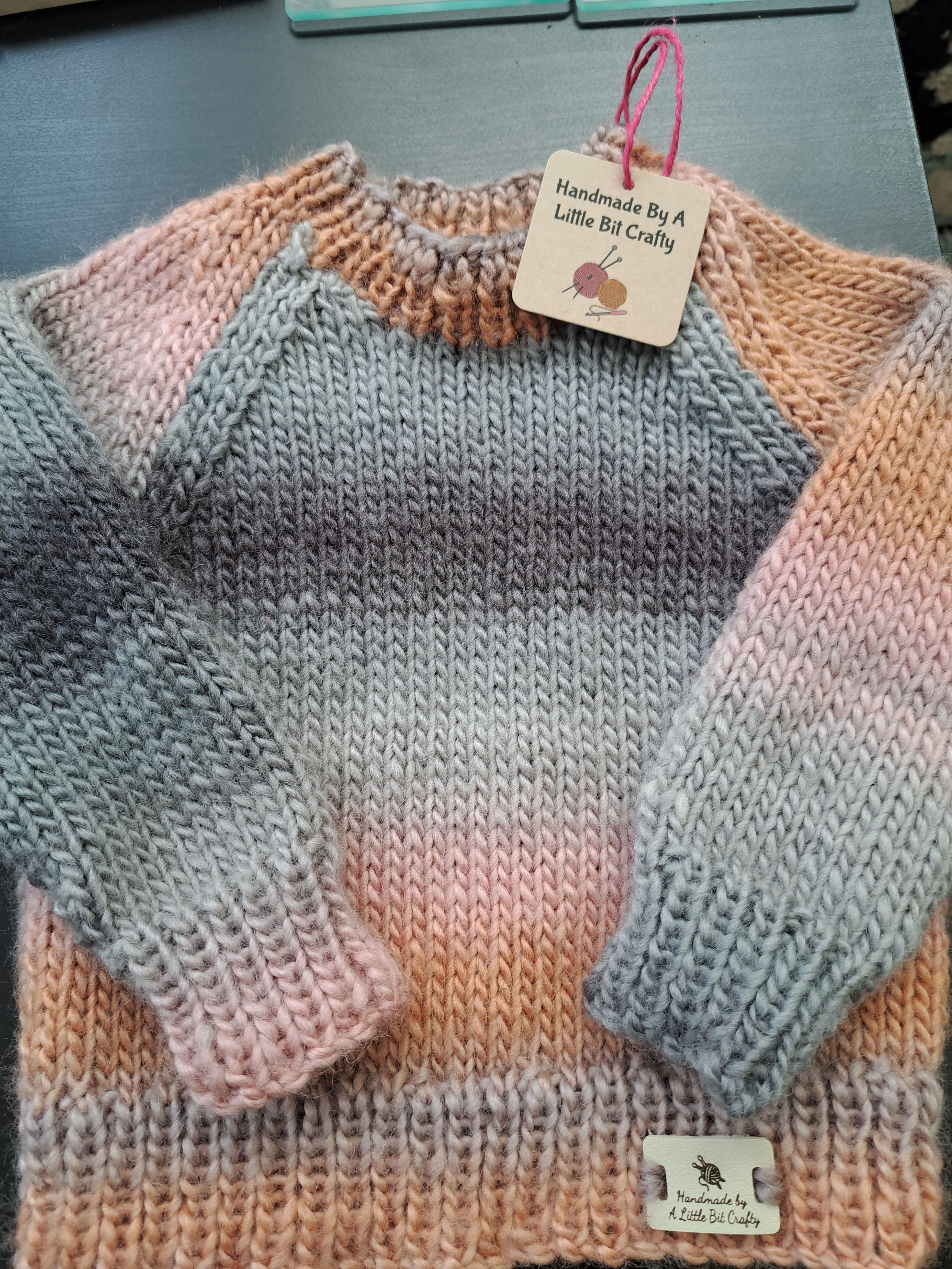 Hand Knitted Chunky Childs Jumper
