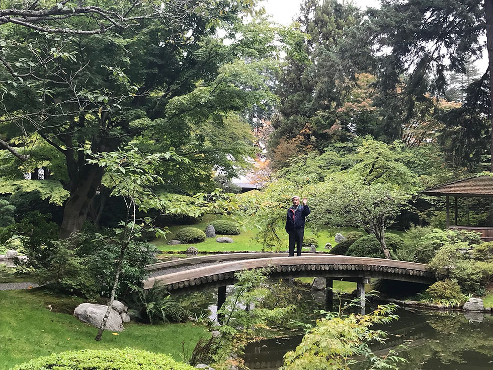 日本庭園と矢野先生