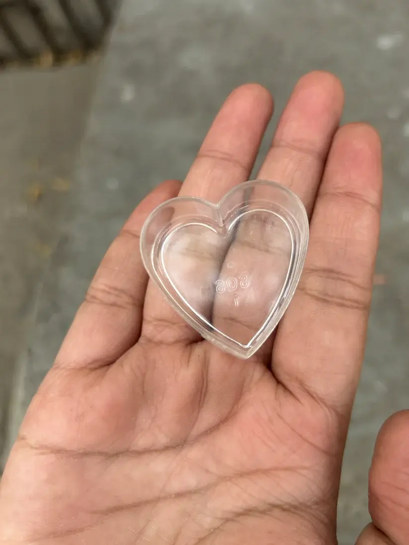 Heart Mould for Candle making plastic