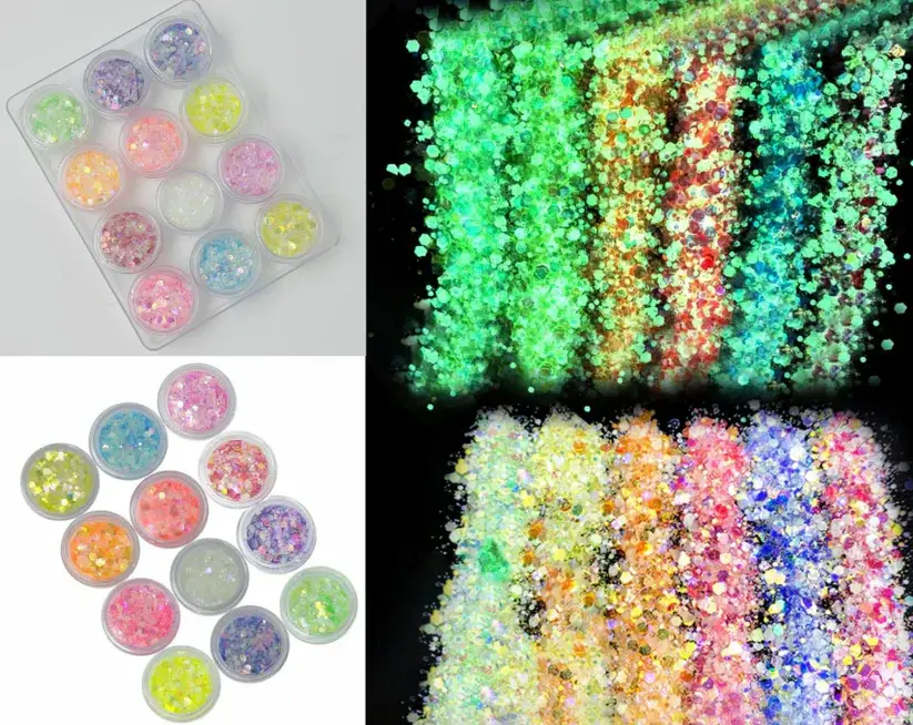 Glitter that glows in dark
