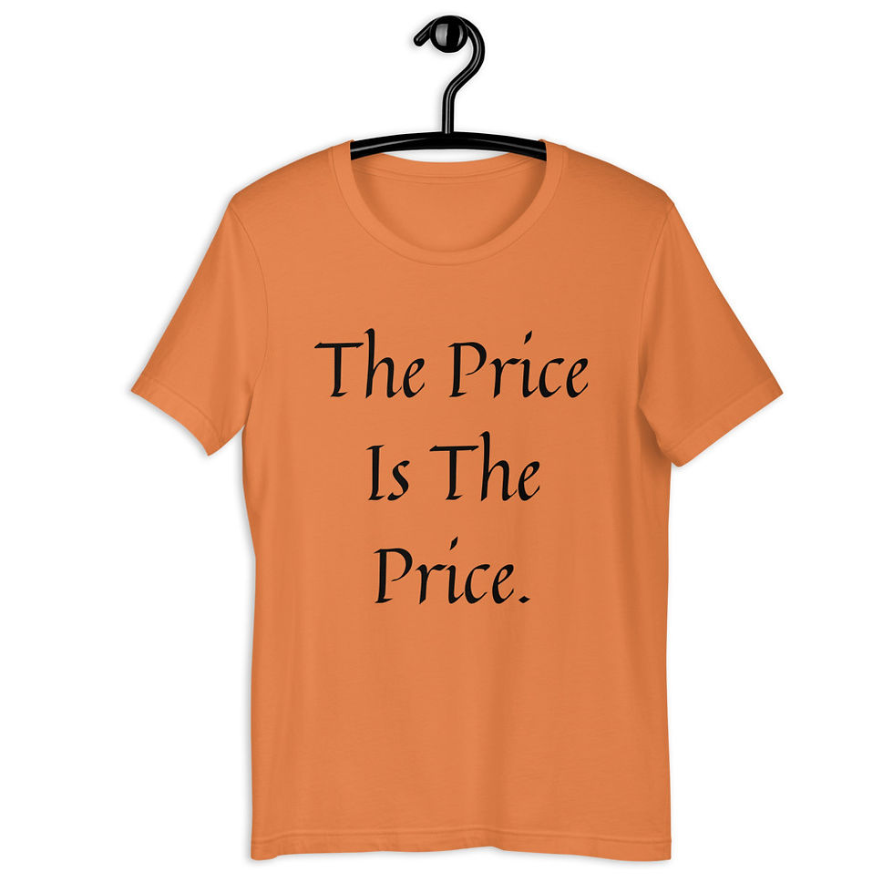Thumbnail: Short-sleeve unisex t-shirt - Price