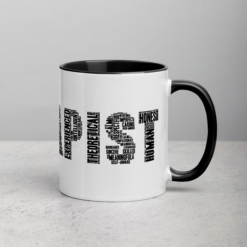 Thumbnail: White Ceramic Mug with Color Inside - Therapist