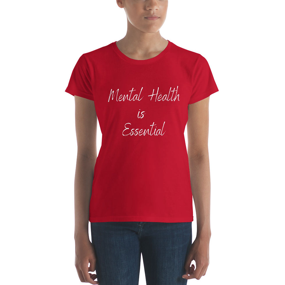 Thumbnail: Women's Fashion Fit T-Shirt - Mental Health is Essential 