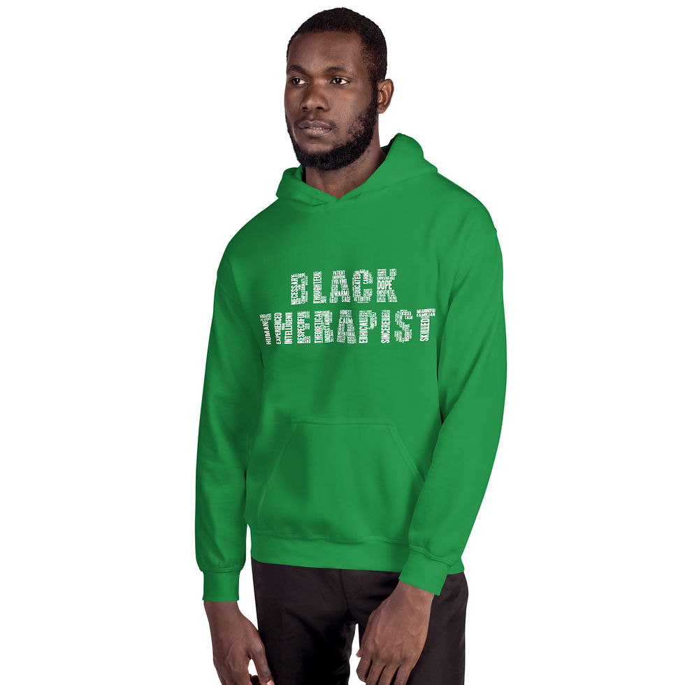 Thumbnail: Unisex Heavy Blend Hoodie - Black Therapist