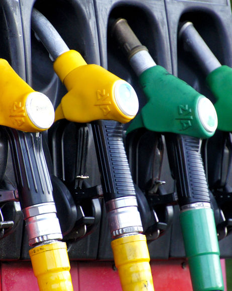 Un surtidor de gasolina.