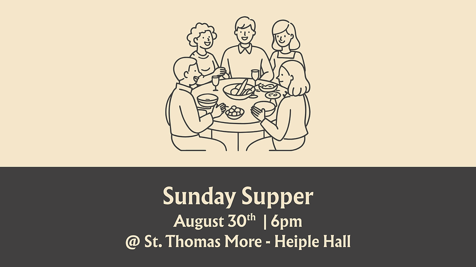 Welcome Week — Sunday Supper