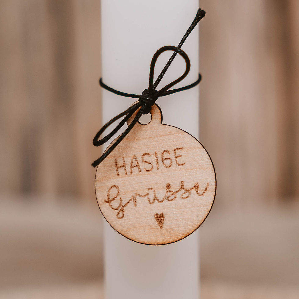 Miniaturbild: Holzhase Kerzenhalter