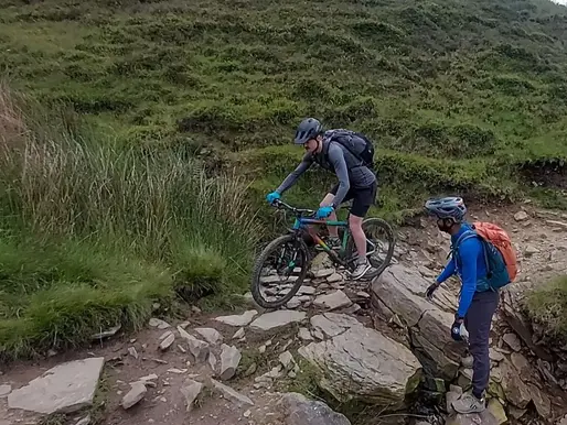 Great mountain bike leader course