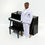 Thumbnail: Black Spinet Piano – 1/6 Scale for Doll Dioramas