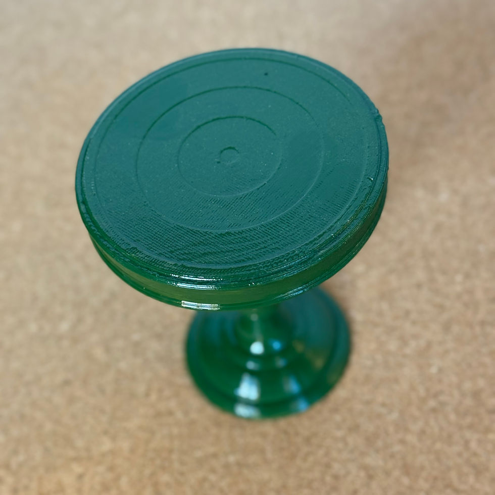 Thumbnail: Green Corner Table – 1/6 Scale for Doll Dioramas