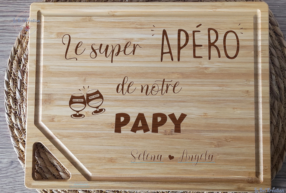 Miniature : Planche apéritive, planche à découper, planche personnalisée |fêtes des papy