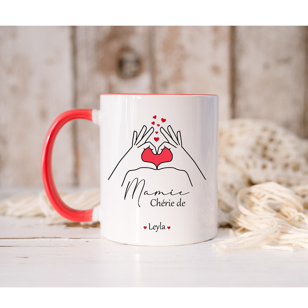 Thumbnail: Mug Fête des mamies personnalisé avec prénom