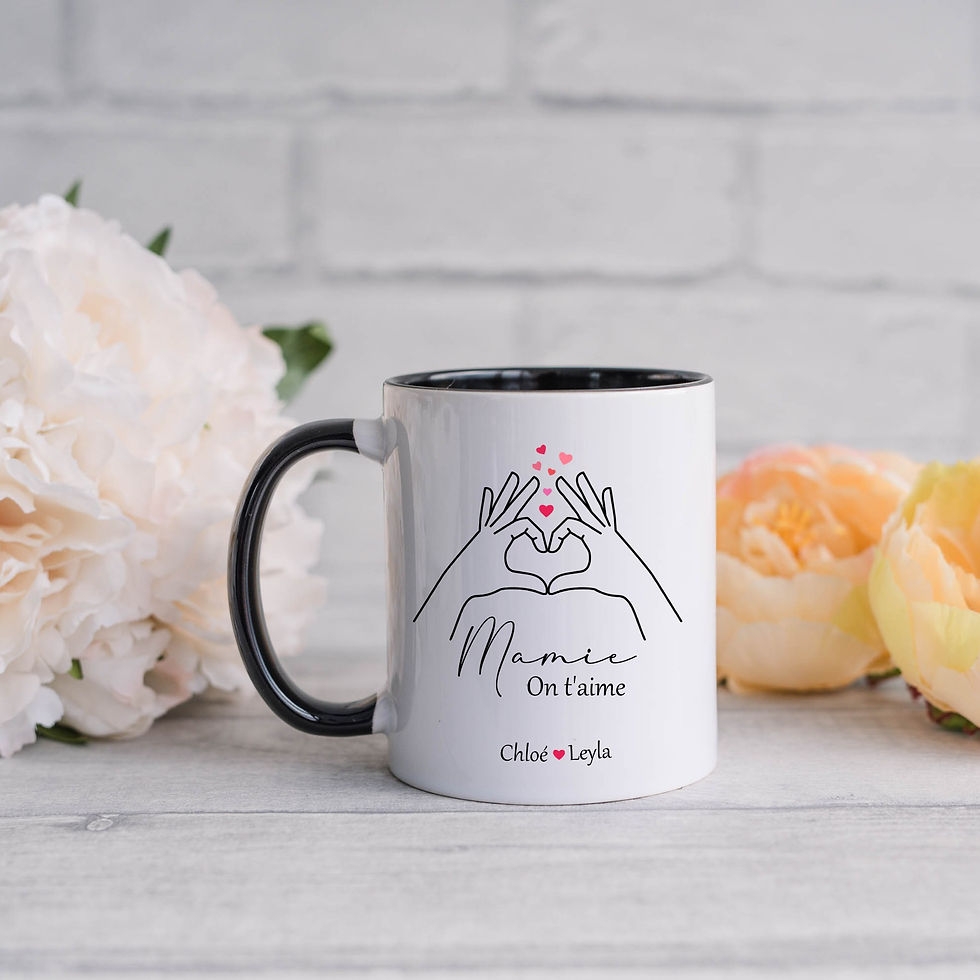 Thumbnail: Mug Fête des mamies personnalisé avec prénom