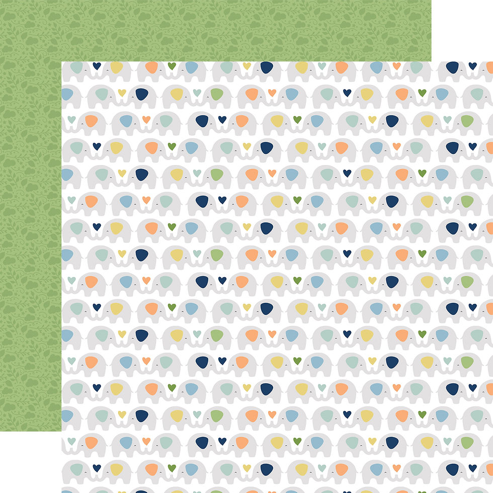 サムネイル： ENSEMBLE DE PAPIER 30,5X30,5cm - Baby Boy - Echopark
