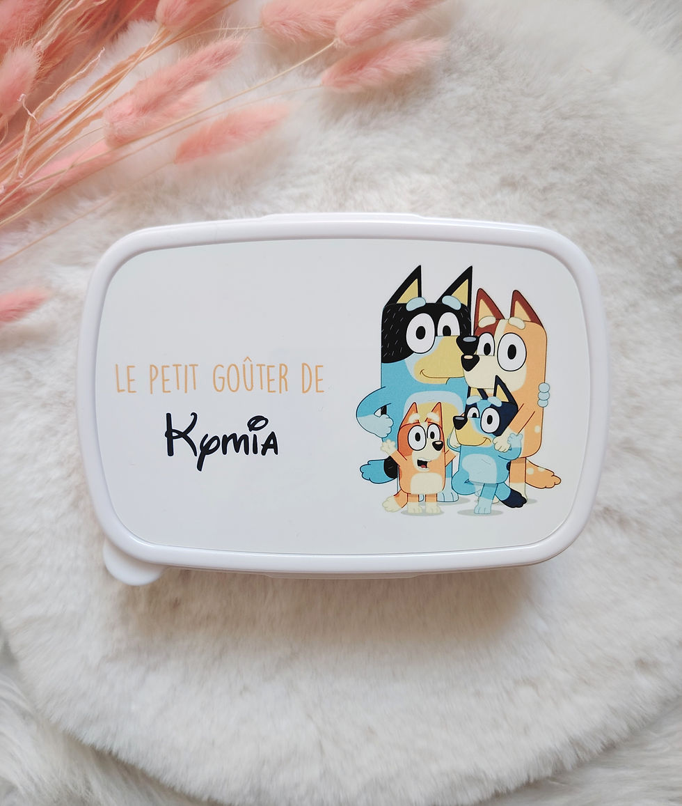 Thumbnail: Gourde personnalisée - Boite à gouter personnalisée - Kit gouter enfant - Rentré
