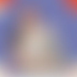 Ms. Adrienne of Musical Chess • woman wearing a red headband pointing to a square on a chess mat with red musical notes surrounding the woman and chess mat