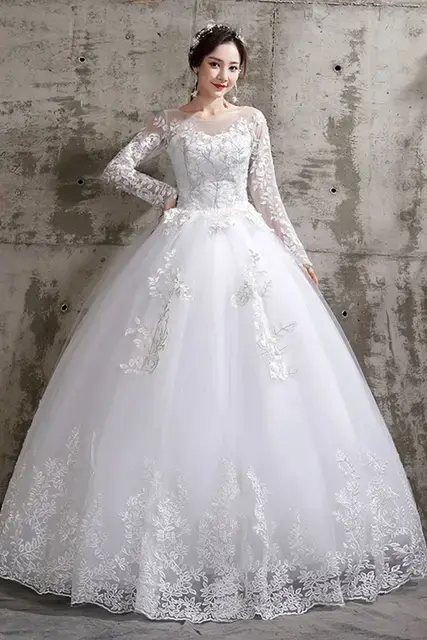 Flower Wedding Dress New Style Bride Plus Size Flower Wedding Dresses Dreamy Ful