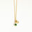 Thumbnail: 12 Zodiac Sign Birthstones Pendant Necklaces For Women 18K Gold Plated Stainless