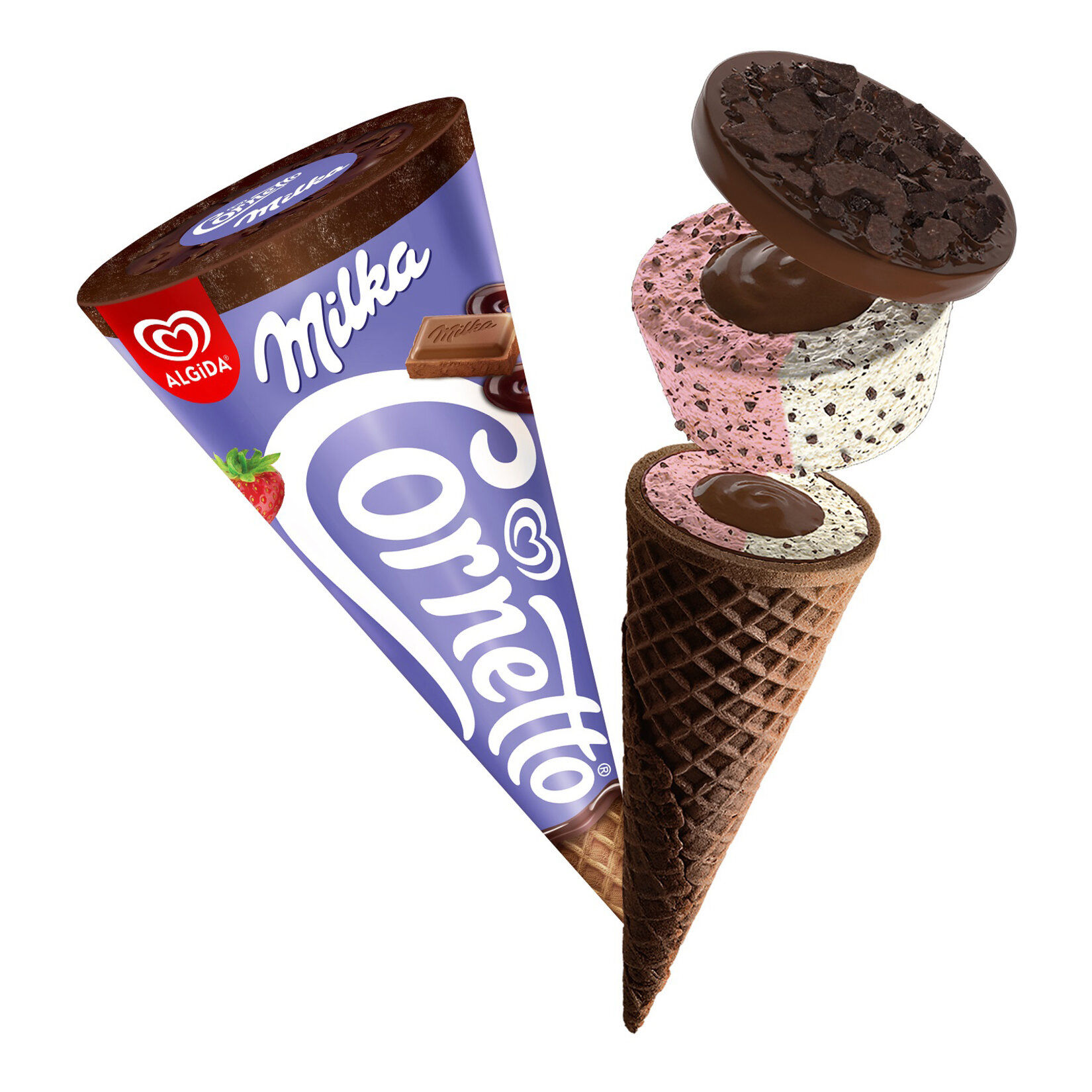 CORNETTO DISC MILKA  130ML