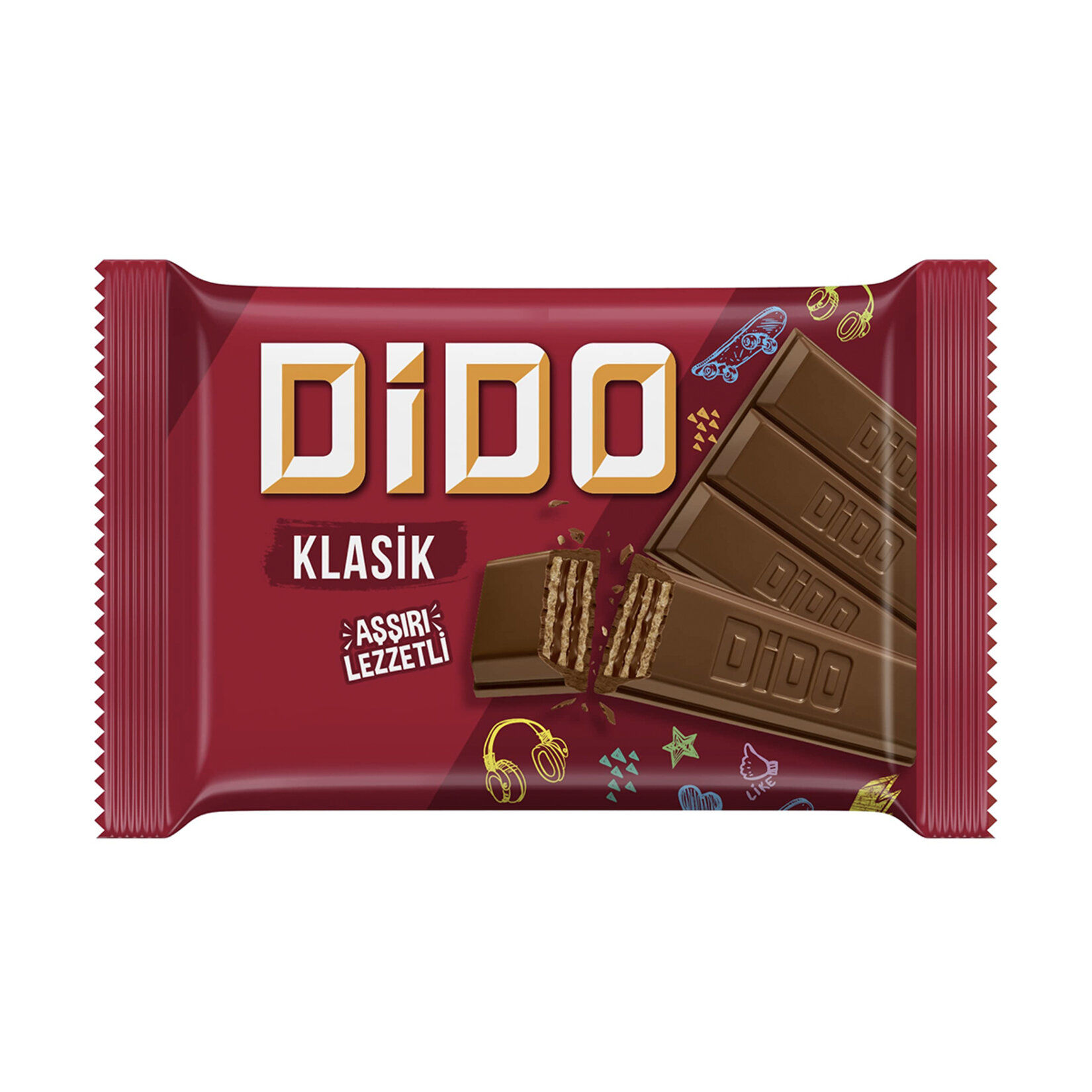 Dido Kare Çikolatalı Gofret 55.5 G