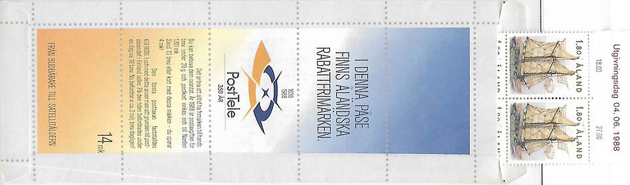 Discount bag with 2x5 sailing ship stamps