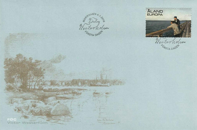 Victor Westerholm: Postal wharf of Eckerö