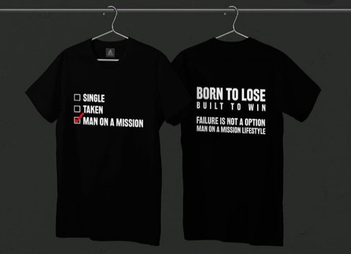Man On A Mission Shirts (front & back word front) | Mysite