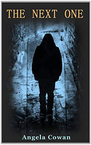Young adult thriller paperback with image of person in hoodie against a dark background