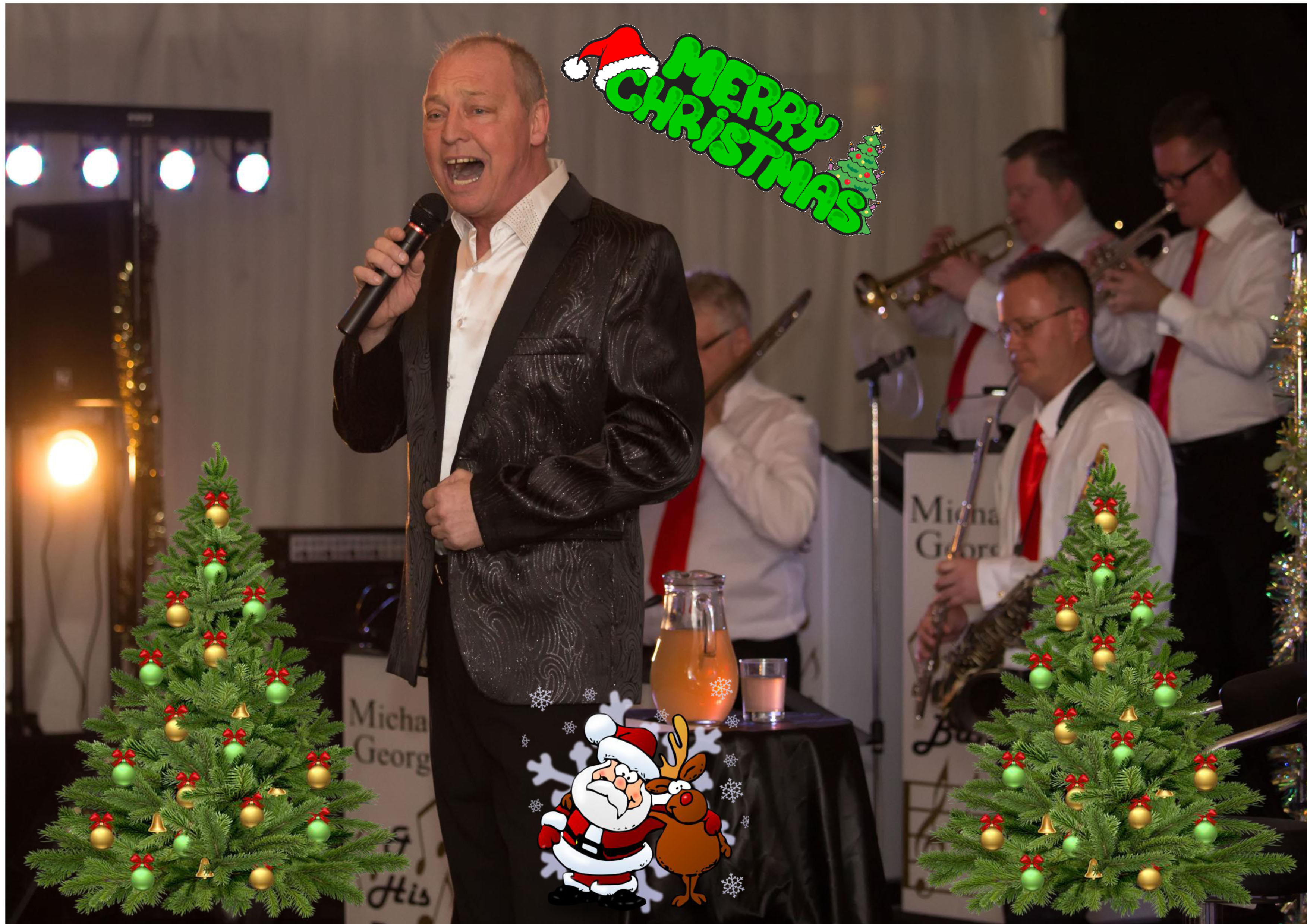 Michael and Band At Xmas