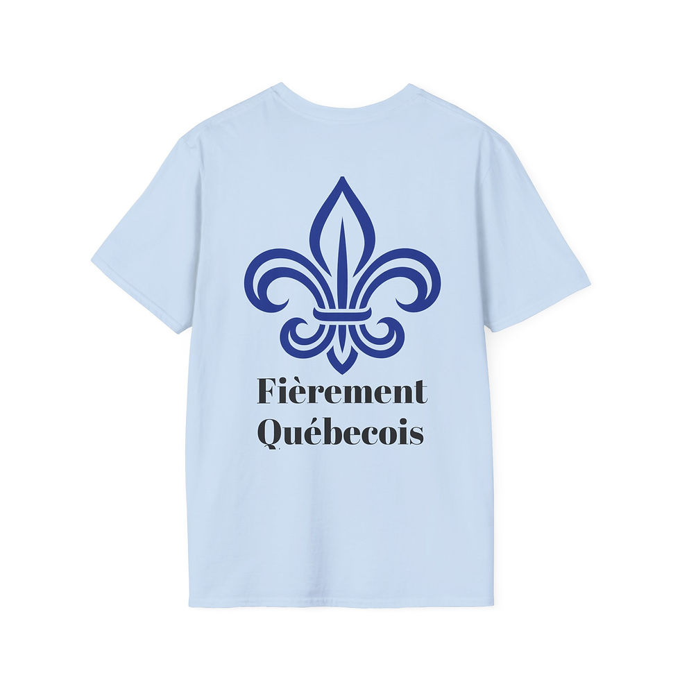 Thumbnail: Unisex Softstyle T-Shirt "Fièrement Québecois