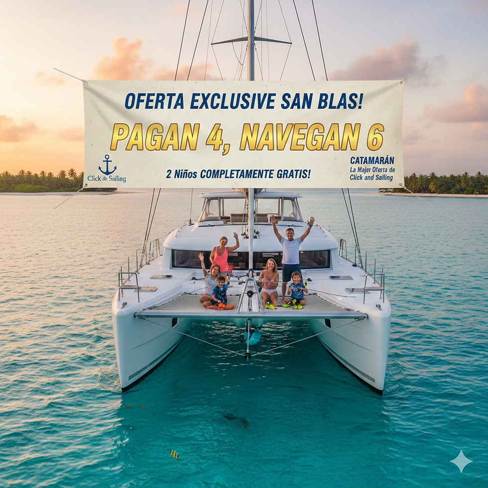 🌊 Experience San Blas Like Never Before: 2 Children FREE on a Premium Catamaran