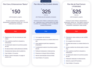 Date de alta en el panel de control de Click and Sailing y obtén todos los beneficios.