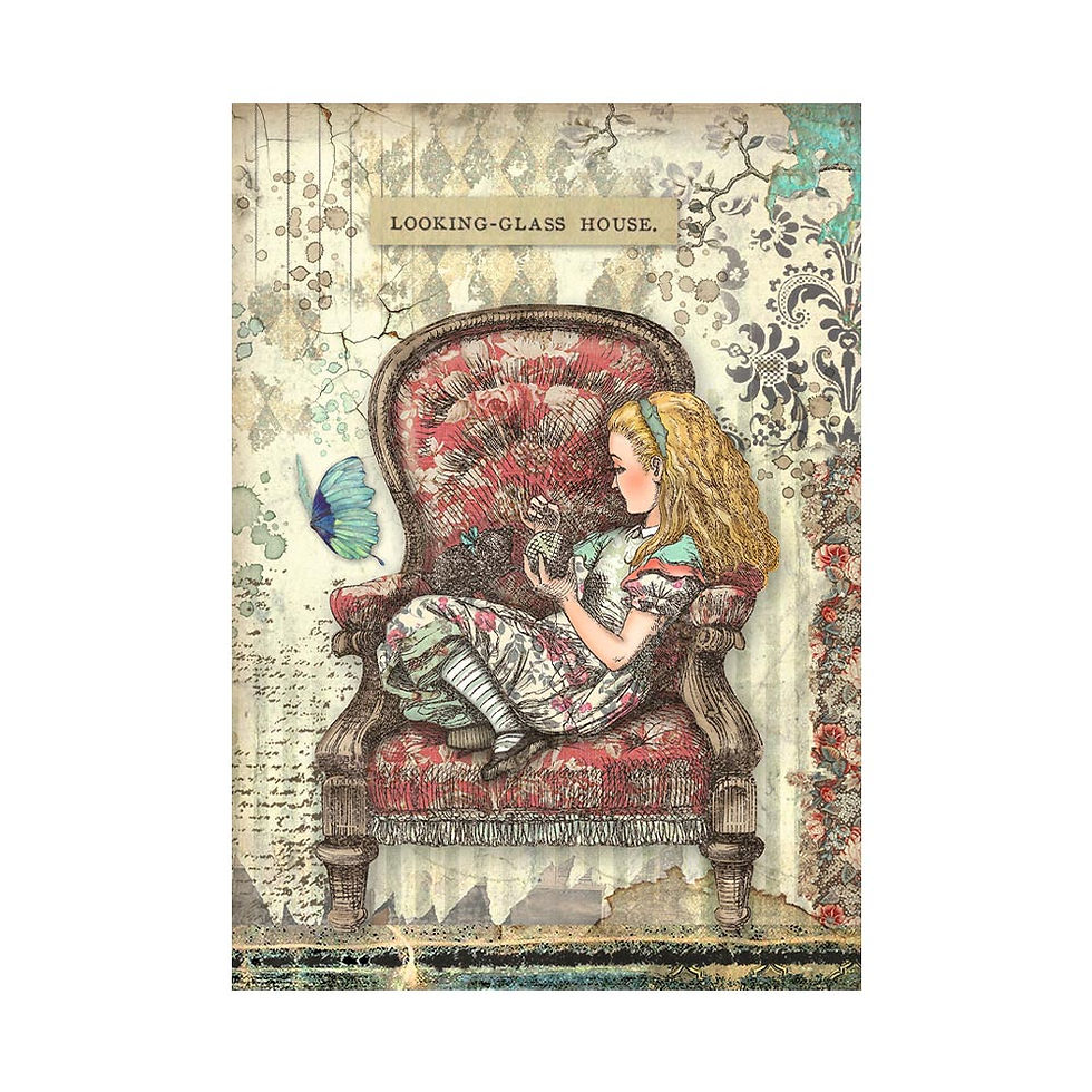 Thumbnail: Stamperia Selection 8 Rice Paper - Alice Forever - DFSAK6003