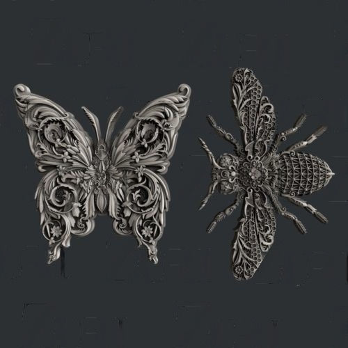 Zuri Silicone Mold - Wings of Beauty