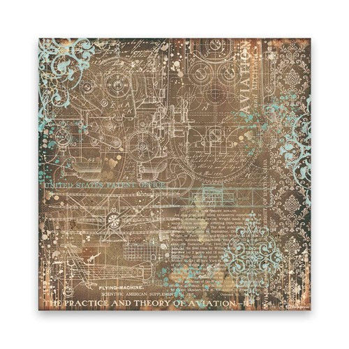 Thumbnail: Stamperia Sir Vagabond Aviator Fabric Sheets SBPLT02