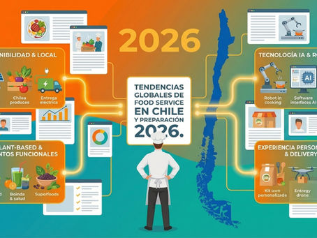 Tendencias globales en Food Service que ya están llegando a Chile y cómo prepararse en 2026