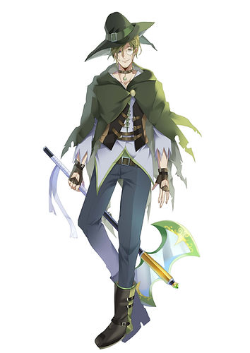斧使いの男性　キャラクター　立ち絵