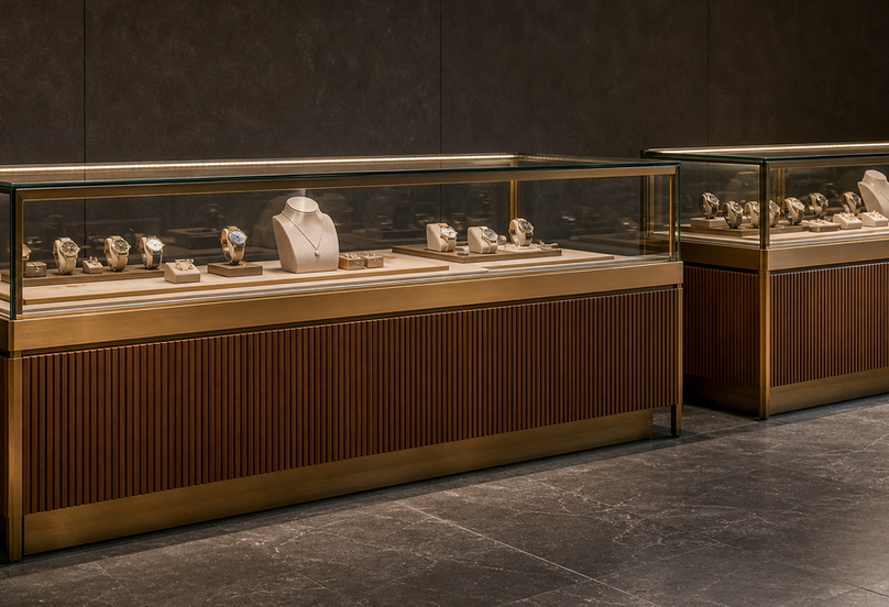 Glass Display Cabinets & Counters: Glazing, Frames and Sizes